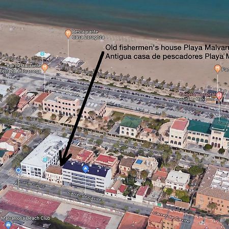 Old Fisherman'S House In Malvarrosa Beach บาเลนเซีย ภายนอก รูปภาพ